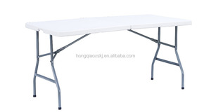 152cm 5 ft Hot Bán Chất lượng cao ngoài trời quán cà phê bảng có thể gập lại kim loại chân nhựa Gấp Cắm Trại trestle bảng cho các sự kiện - Product Image 3