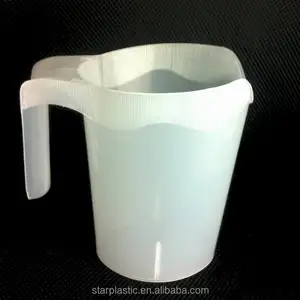 China supplier plastic milk pitcher with handle 1000ml plastic milk bag pitcher