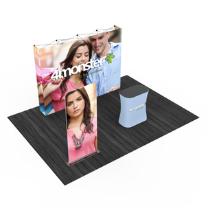 <span class=keywords><strong>Stand</strong></span> d'exposition publicitaire pliable en aluminium léger sur mesure de 10 pieds, résistant au vent, installation facile pour les salons professionnels - Product Image 4