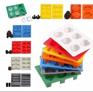 Лидер продаж, набор из 7 форм для шоколада для пользовательских силиконовых кубиков льда или конфет
