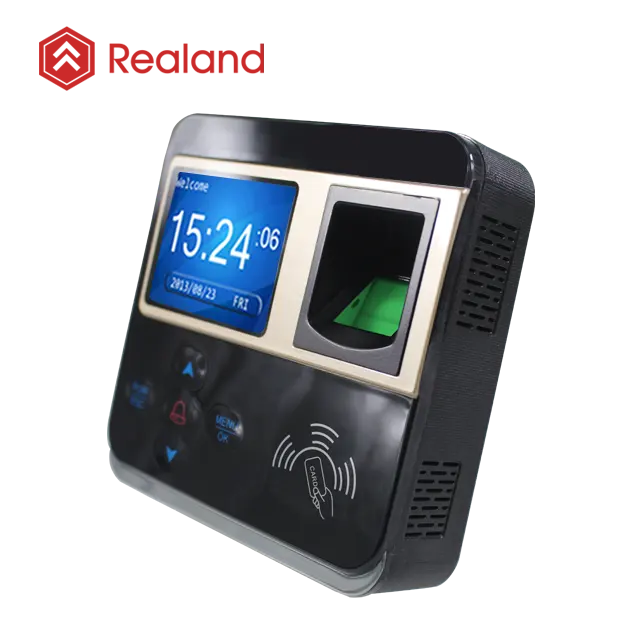 Realand M-F211 جديد باب التحكم في الوصول مع نظام تسجيل الحضور بصمة وبطاقة الهوية التعرف على طريقة