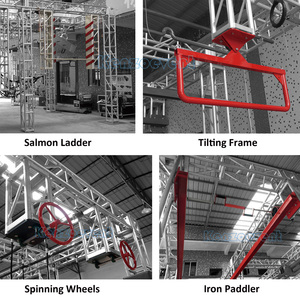 Parcours d'obstacles intérieur pour enfants guerrier ninja avec structure en aluminium - Product Image 4