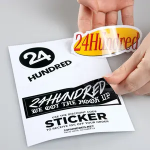 Wholesale Custom Personalised Promotional Brand Name Logo Sample Product Barcode Paper Self Adhesive Sticker Labels