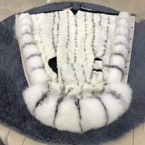 Signore Nero Pelliccia di <span class=keywords><strong>Visone</strong></span> Fodera Parka <span class=keywords><strong>Cappotto</strong></span> <span class=keywords><strong>Con</strong></span> <span class=keywords><strong>Cappuccio</strong></span> di Pelliccia - Product Image 5