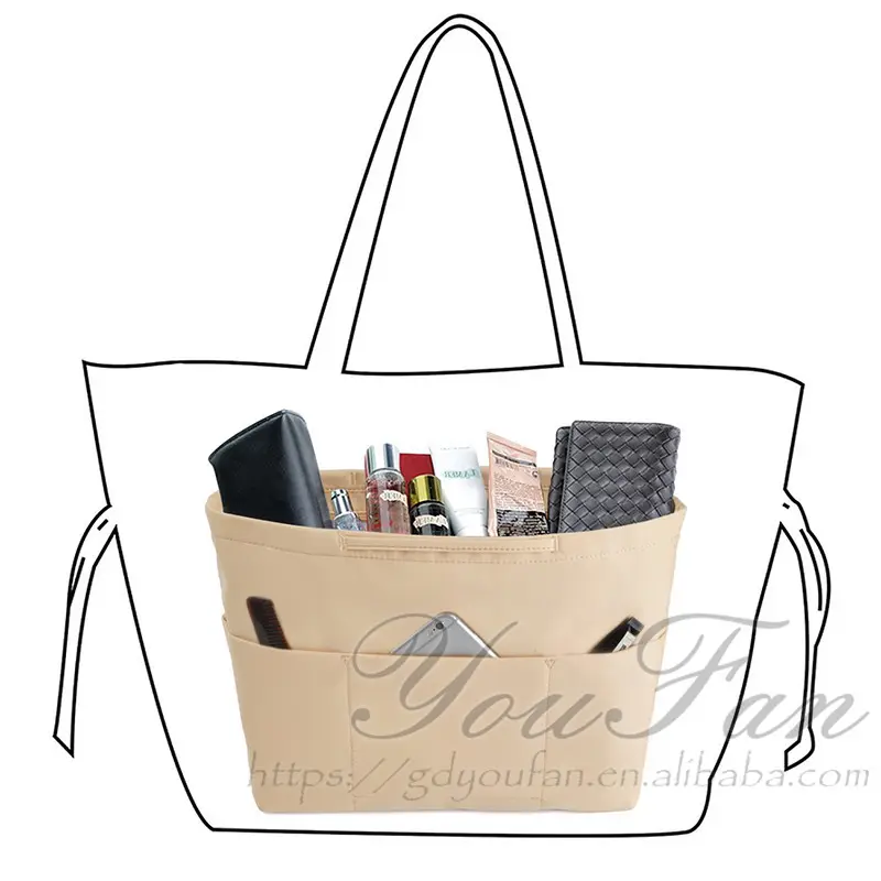 Nuovo Arrivo Stupefacente design Bag in bag Purse Insert Organizer