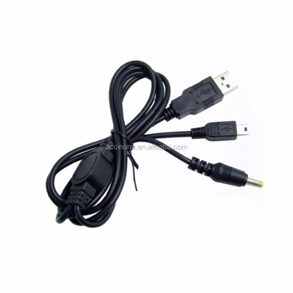 2 trong 1 USB Data Chuyển Charger Sạc Cáp Chì Cord đối với PSP 1000 2000 3000