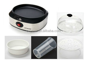 Olla Eléctrica Doble de Acero Inoxidable Negra, Mini Cocedor Automático de Huevos de <span class=keywords><strong>7</strong></span> Cuartos con Interruptor de Palanca, para Huevos Fritos y Asados en el Hogar - Product Image 4