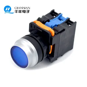 LA38 series 22mm blue industrial control circuits illuminated push button switch