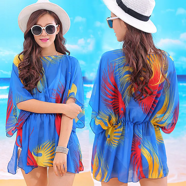 Sexy Bikini Swim Suit Bathing Suits Swimwear Cover Up Solid Color Beach Dress