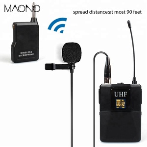 Nouveau 48 canaux sans fil transmetteur col caché microphone - Product Image 5