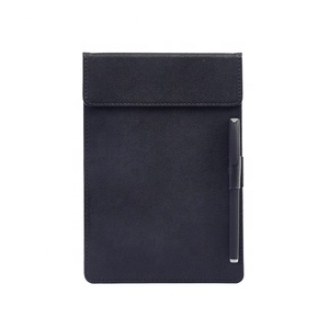 Leather <strong>clipboard</strong> a4 pu <strong>magnetic</strong> folding with <strong>magnetic/metal</strong> clip for office and stationery/restaurant/school