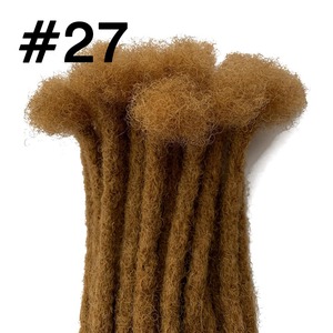 Wholesale <span class=keywords><strong>Locks</strong></span> Brazilian Virgin Human Hair Extensions Full Handmade Crochet Dreadlocks Width 0.4CM Chocolate Brown - Product Image 2