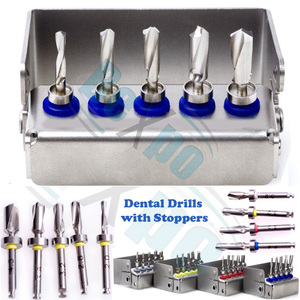 Dental implant drilling kit box implant surgery <b>drill</b> bits burs kit surgical implant instruments kit set box - Product Image 1