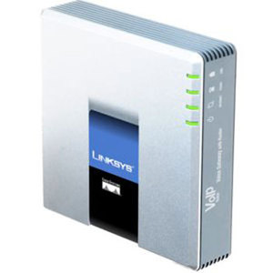 2FXS Sip PAP2T Linksys Sipอะแดปเตอร์ปลดล็อกVoIP Gateway PAP2Tโทรศัพท์อินเทอร์เน็ต