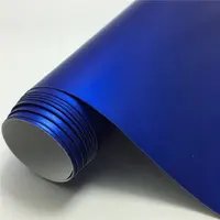 Satin Blue Vinyl Wrap Blue Satin Vinyl Wrap Wholesale High Quality 1.52*18M Metallic Satin Blue Vinyl Wrap Motorcycle Wall Sticker