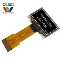 Pantalla OLED de 1.3'' (1.3 pulgadas) de 30 pines, color blanco, UG-2864KSWLG23, con cable de 40 mm de longitud, tipo de conector multi-interfaz