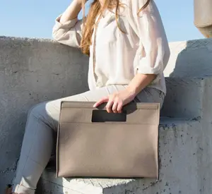 Customs Design Lady Büro tasche Reiß verschluss Filz Dokumenten tasche