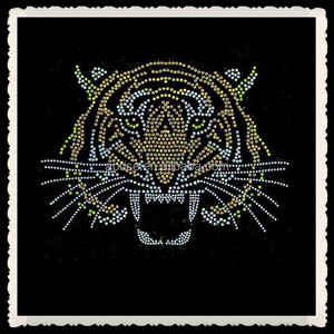 Aprise-Tête de Tigre hot fix strass transfert de chaleur fer sur motif conceptions - Product Image 2