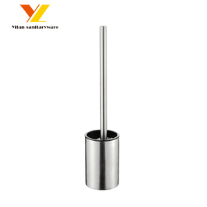 Forma redonda tipo de <span class=keywords><strong>pie</strong></span> Baño de acero inoxidable titular del cepillo de tocador con cepillo - Product Image 1