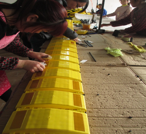 Xe Hơi Xe tải đường bộ đường phố bãi đậu xe kiểm soát giao thông tạm thời gấp cuộn lên máy cắt tốc độ bướu di động tốc độ va chạm - Product Image 4