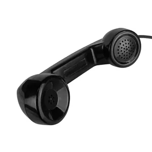 Anti-vandal telephone handset with push to talk button