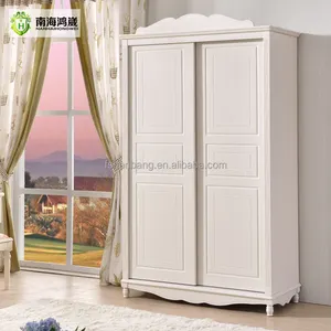 Горячая Распродажа плоский пакет современный стиль белый с изображением старого деревянного окрашенного МДФ 2 двери шкаф для одежды шкаф
