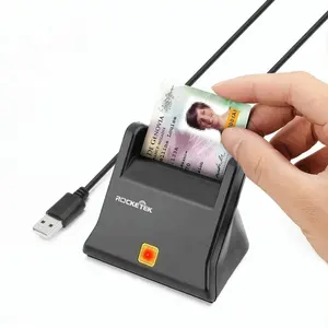 OEM chip AU9580 USB 2.0 ATM Smart Card Reader with sim card slot