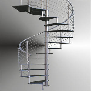 Escalones en espiral <span class=keywords><strong>de</strong></span> hierro <span class=keywords><strong>para</strong></span> interiores, modelos <span class=keywords><strong>de</strong></span> <span class=keywords><strong>escaleras</strong></span> en espiral <span class=keywords><strong>para</strong></span> el <span class=keywords><strong>segundo</strong></span> <span class=keywords><strong>piso</strong></span> con cristales laminados - Product Image 3