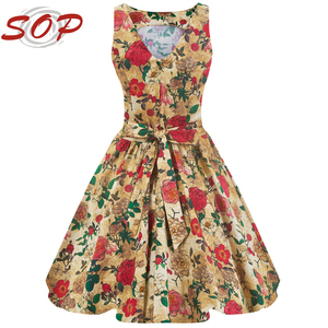 Abito da <span class=keywords><strong>donna</strong></span> autentico in stile vintage, modello Antique Rose Tea - Product Image 2