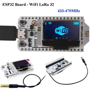 ESP32 LoRa SX1278 0.96英寸OLED显示屏开发板WIFI蓝牙双核240MHz CP2102和433/470MHz天线
