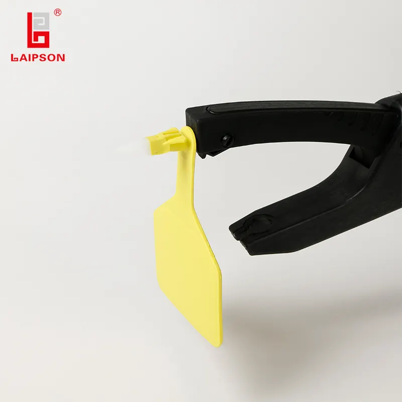 Laipson Jarak Jauh 6-8 M TPU RFID Kuning Ear Tag Sapi Alien H3 Chip