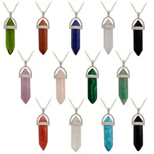 natural crystals geometric with aura insect shape quartz necklaces crystal pendant