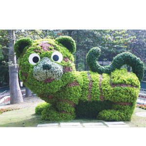 Qingyuan Landscape Dekoratif Buatan Topiary Anjing