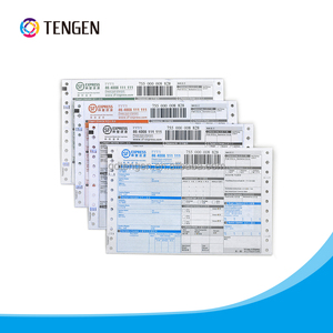 Profesional de auto-adhesivo de las vías respiratorias mensajería factura con código de barras - Product Image 1