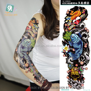 <span class=keywords><strong>Tatuajes</strong></span> Temporales Grandes y Geniales <span class=keywords><strong>de</strong></span> la Mejor Calidad AC-012/2016, Tatuaje Falso <span class=keywords><strong>de</strong></span> Calavera <span class=keywords><strong>de</strong></span> Pez Azul Grande para Brazo Completo, Adhesivo Corporal - Product Image 1