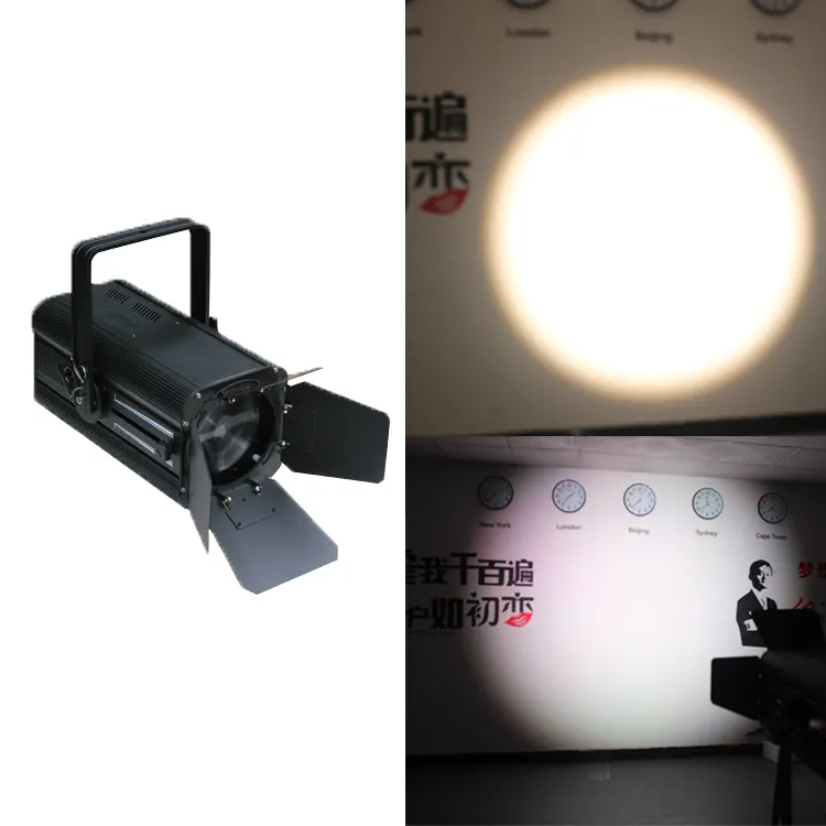 LED cob 3200K 6500k 200w stüdyo projektör zoom led fresnel ışık