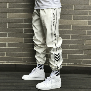 Nuovi Pantaloni Casual da <span class=keywords><strong>Uomo</strong></span> in Nylon con Strisce Riflettenti 3M Laterali Unisex Stile Hip Hop Moda Maschile - Product Image 2