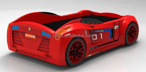 Puluz — lit auto de course pour enfants, meubles de chambre à coucher pour garçons et filles, Bugatti ti - Product Image 4