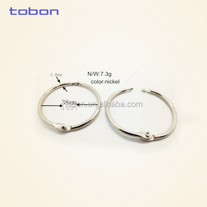 Trường Thẻ vòng 20mm đến 80mm kích thước khác nhau <span class=keywords><strong>Nickel</strong></span> cuốn sách Vòng cuốn sách Vòng RÀNG BUỘC - Product Image 6