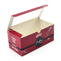 Boîte de jour pour fruits, emballage en carton ivoire, boîte cadeau avec fenêtre, économique