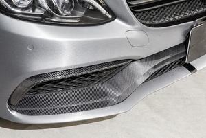 2015UP <span class=keywords><strong>Mercedes</strong></span> W205 C63 AMG ailerons de séparation de lèvre de pare-chocs avant en fibre de carbone état neuf - Product Image 3