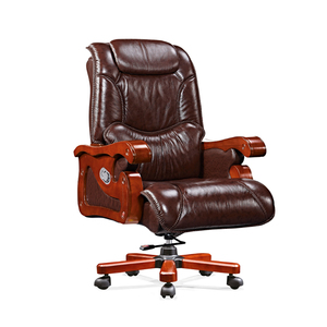 Chaise de <span class=keywords><strong>bureau</strong></span> de direction en cuir véritable moderne pour personnes en surpoids avec hauteur réglable - Product Image 6