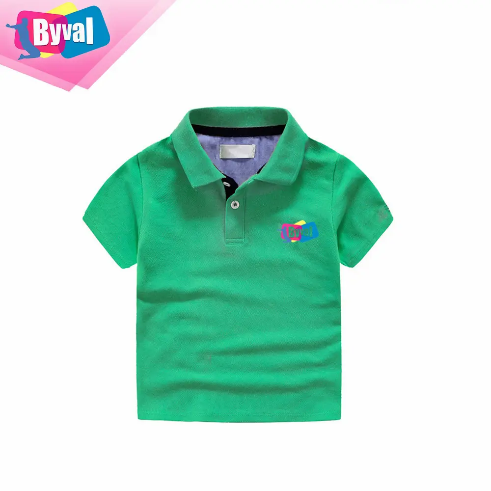 OEM niños ropa al por mayor niños 100% algodón polo camisas diseño personalizado pique blanco niños polo camisas