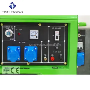Pannello di controllo diesel silenzioso del generatore della fabbrica 6KW 220V dell'oem con ATS
