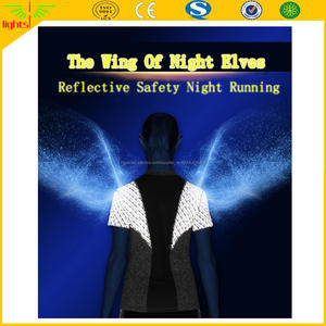 2017 el más nuevo estilo de alta visibilidad ropa luminosa/glow in the dark 3 m reflexión camisetas de la impresión - Product Image 2