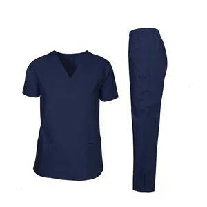 Prisoner Scrub V-neck Shirts no pockets and pants with elastic