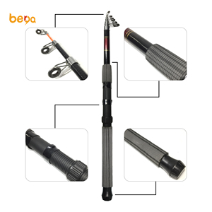 Canne à pêche télescopique rétractable de 1.8 à 4.5m, accessoire bon marché <span class=keywords><strong>en</strong></span> Fiber de carbone adapté à la pratique <span class=keywords><strong>en</strong></span> eau salée <span class=keywords><strong>en</strong></span> bateau - Product Image 3