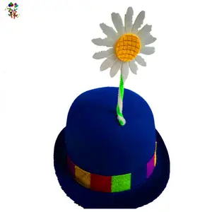 저렴한 재미 성인 멋진 드레스 광대 파티 모자 꽃 HPC-3333