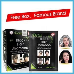 <span class=keywords><strong>Shampoo</strong></span> colorant capillaire noir permanent sans ammoniaque à base d'extraits de plantes chinoises, 25 ml * 10 sachets, emballage longue durée, cosmétique capillaire - Product Image 5