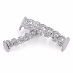 En <span class=keywords><strong>gros</strong></span> <span class=keywords><strong>Rappeur</strong></span> En Haut et En Bas En Laiton Dents Corps Bijoux Hip Hop hommes Or Bling Dents Grillz - Product Image 4